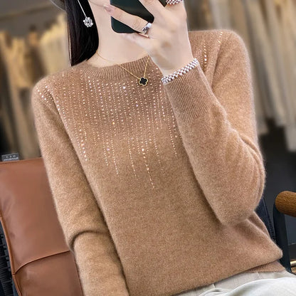 Pull scintillant pour femme chaud et tendance