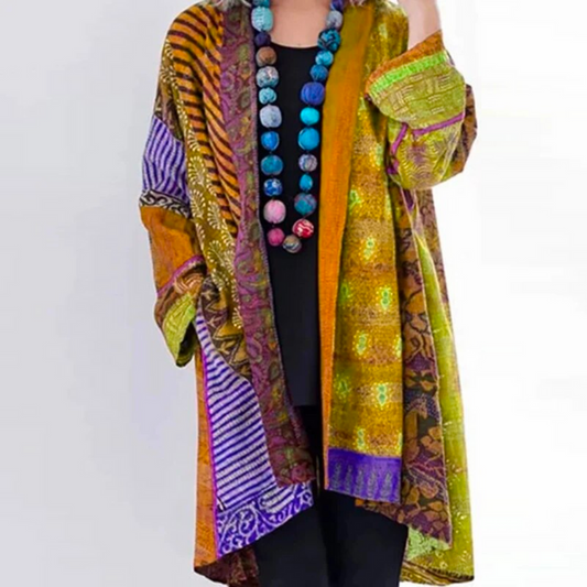 Damen Strickjacke Boho-StilLocker Schnitt - IdealeKleiden