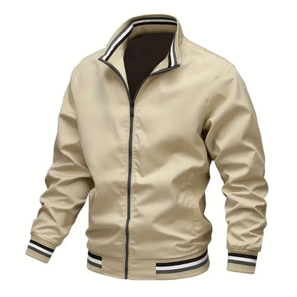 Veste coupe-vent pour homme avec col montant
