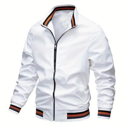 Veste coupe-vent pour homme avec col montant