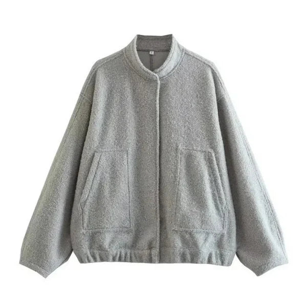 Bomber oversize femme