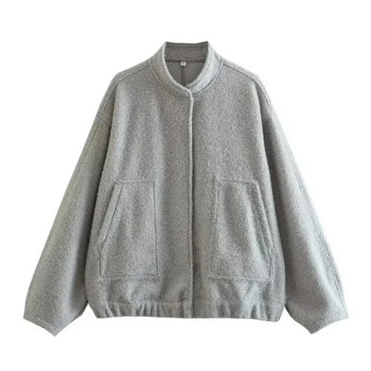 Bomber oversize femme