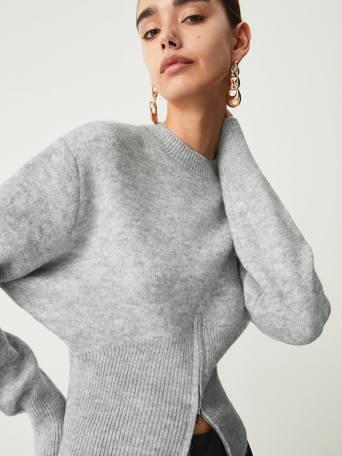 Praktische Halbzip-Jacke - IdealeKleiden