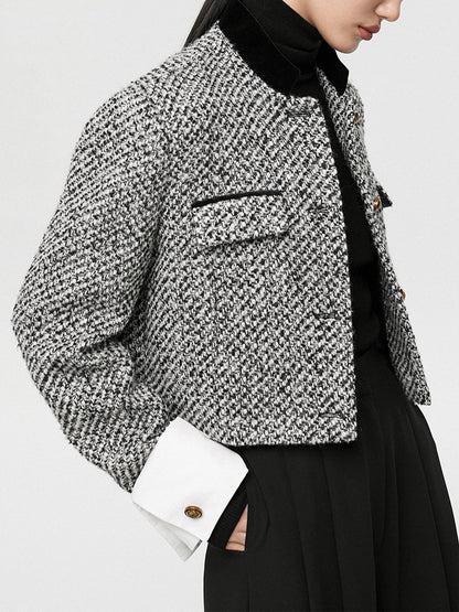 Stylische Boucle Blazer Damen - IdealeKleiden