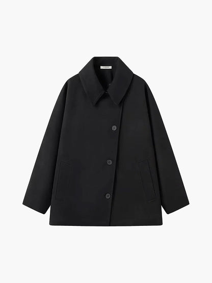Manteau oversize femme à boutons - Manteau d'hiver tendance