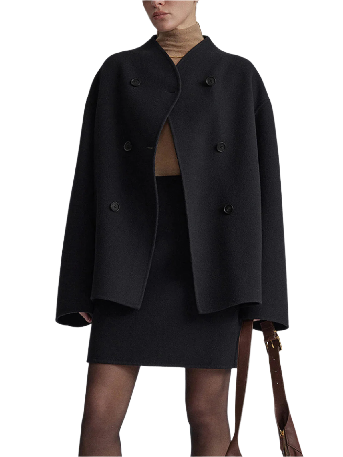 Manteau élégant pour femme Mélange de laine intemporel