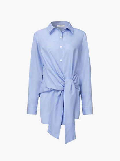 Chemisier élégant pour femme avec ceinture Coupe courte