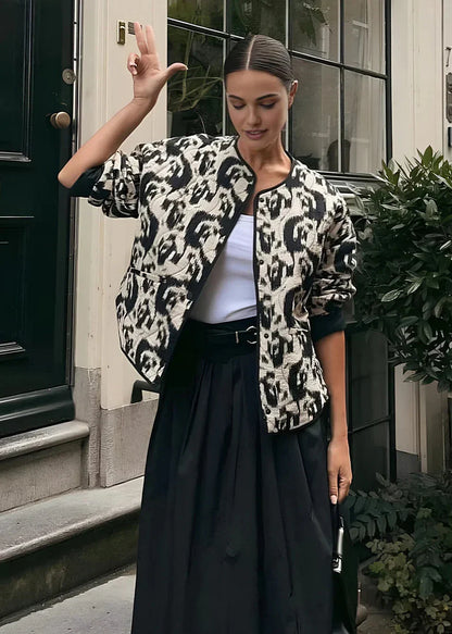 Stilvolle Frauenjacke Französisch Chic Baumwolle - IdealeKleiden