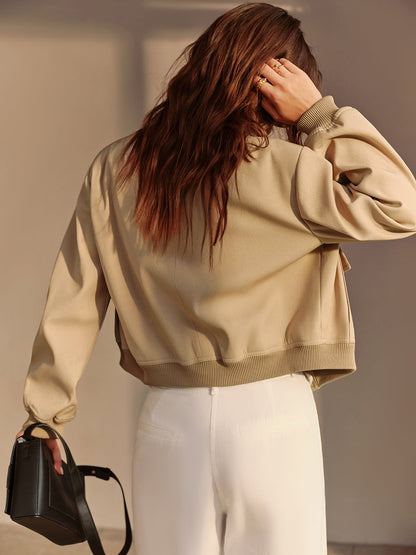 Praktische Halsjacke Taschenjacke - IdealeKleiden