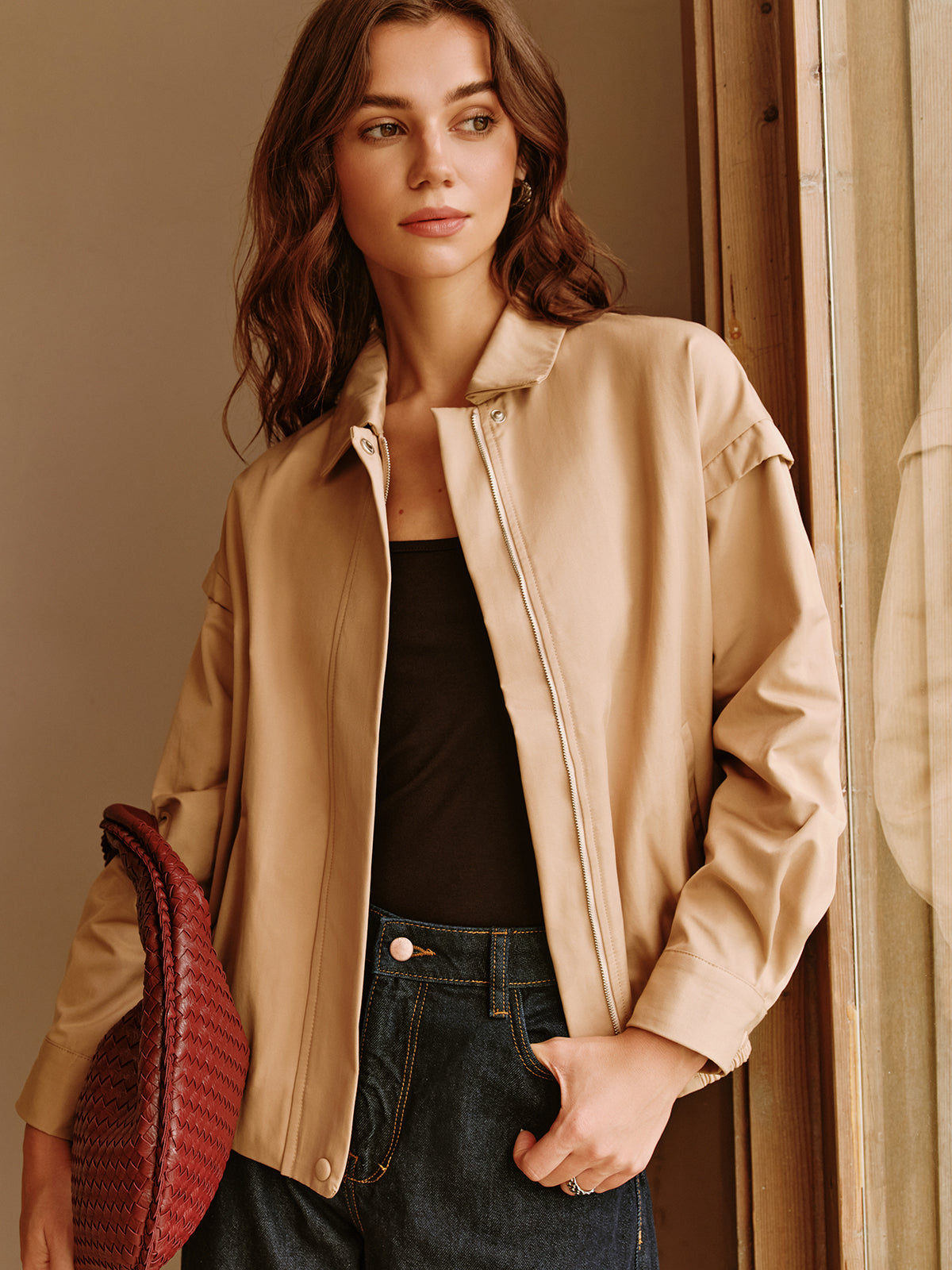 Veste polo pratique zippée