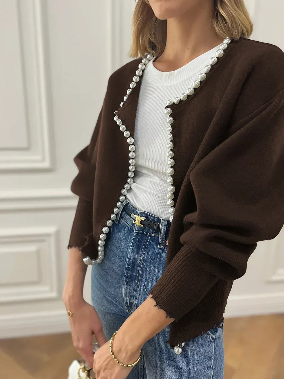 Vivien Cardigan Femme Bijoux Fantaisie Élégant