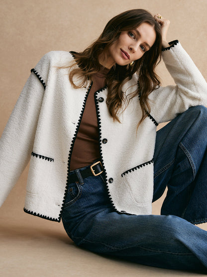 Veste polaire femme douce Trim Style