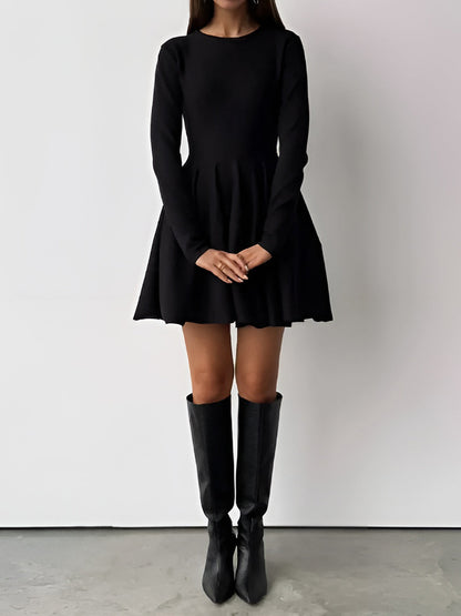 Robe Courte Élégante Femme Manches Courtes Coupe