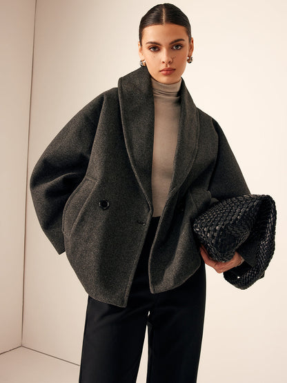 Manteau élégant pour femme Col châle Classique