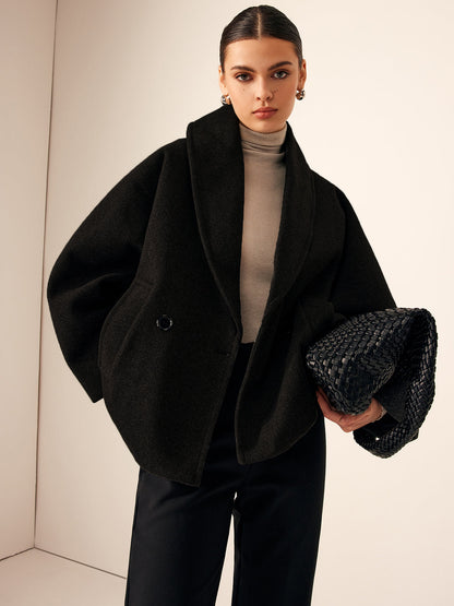 Manteau élégant pour femme Col châle Classique