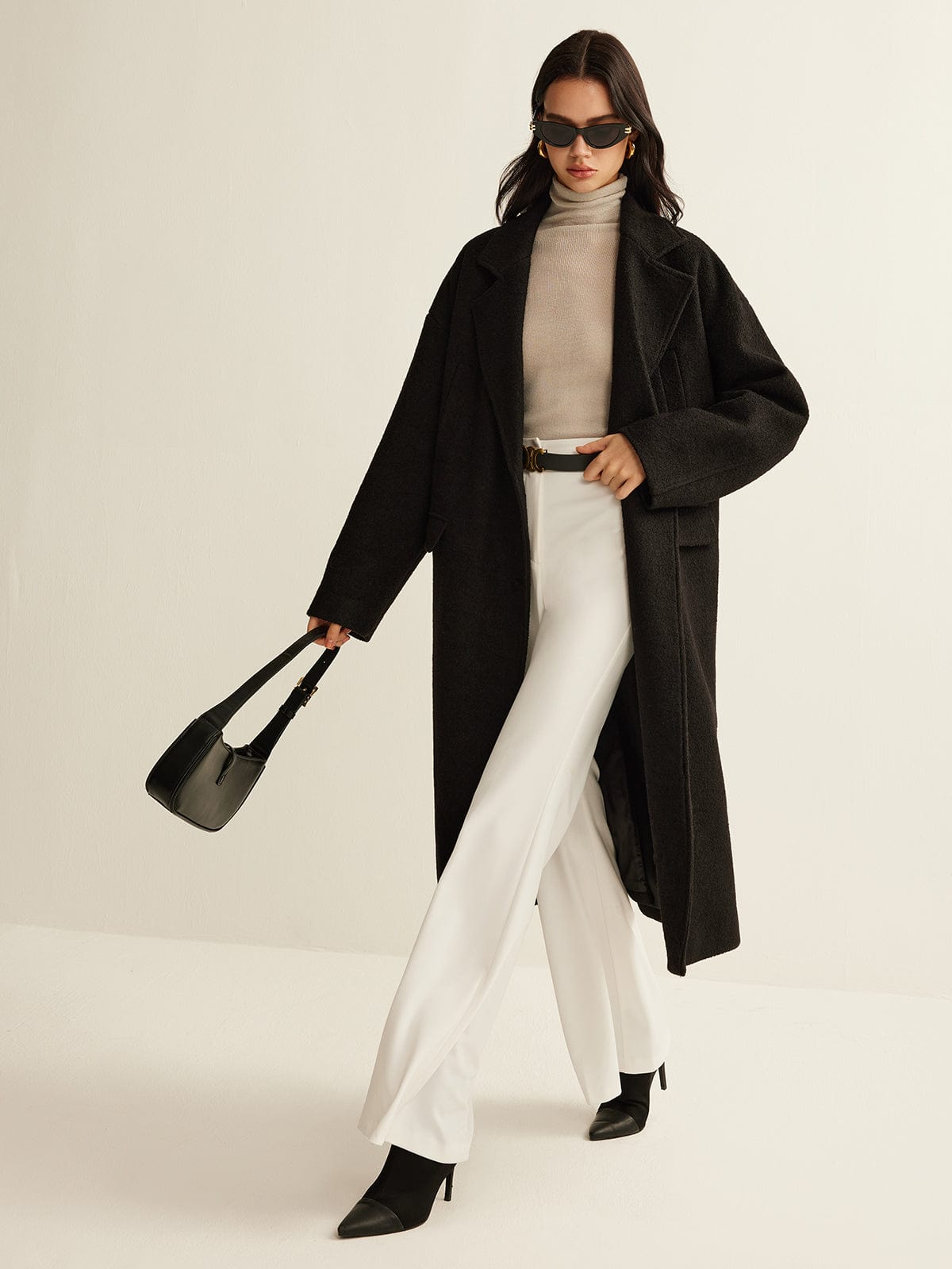 Trench-coat stylé noir classique