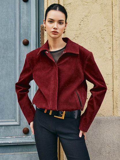 Sac en cuir à revers pour femmes