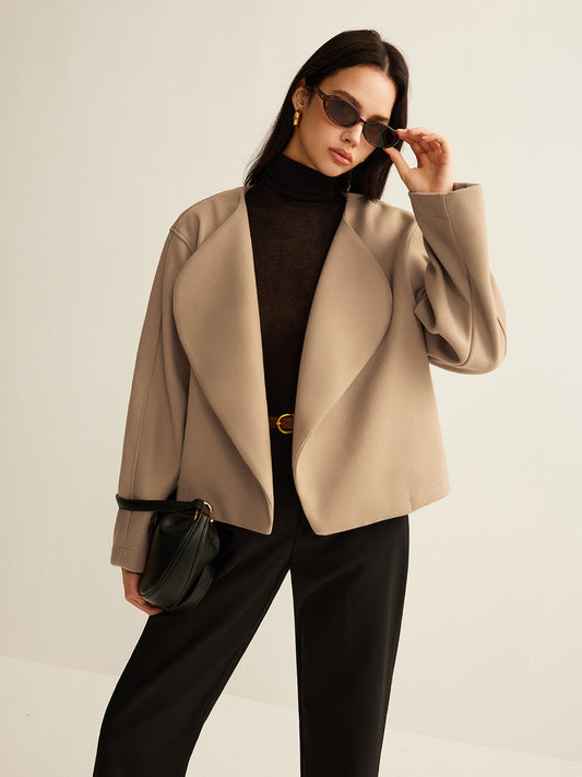 Elegante Damenjacke Revers Style - IdealeKleiden