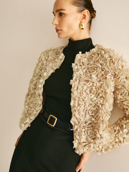 Blazer élégant beige pour femme