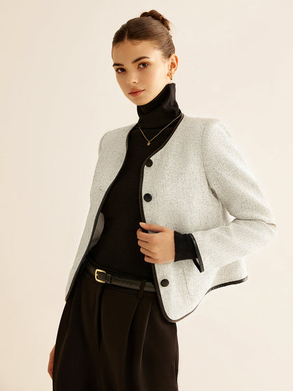 Veste contrastée femme tendance