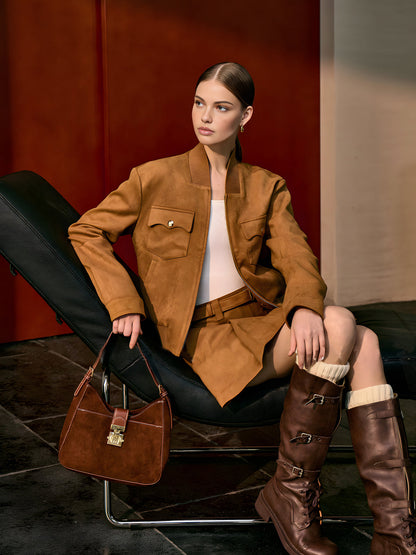 Veste zippée pratique style moderne
