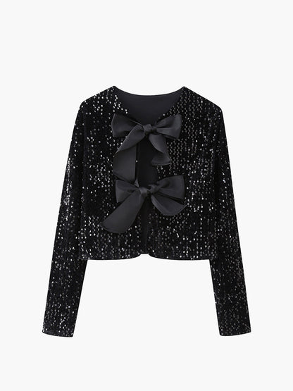Veste élégante pour femme en velours à motif floral