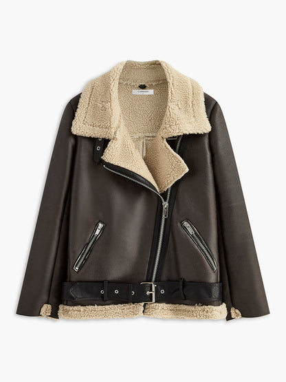 Veste polaire souple avec ceinture pour femme
