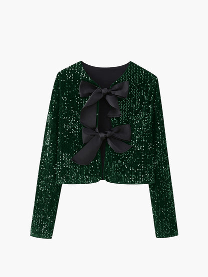 Veste élégante pour femme en velours à motif floral
