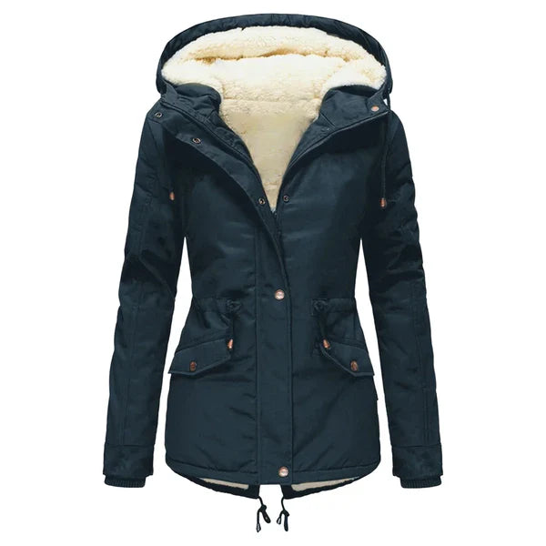 Veste d'hiver élégante et chaude doublée
