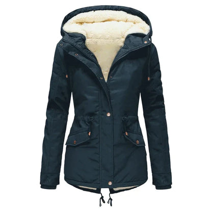 Veste d'hiver élégante et chaude doublée