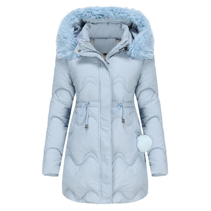 Wintermantel Damen Flausch Kragen - IdealeKleiden