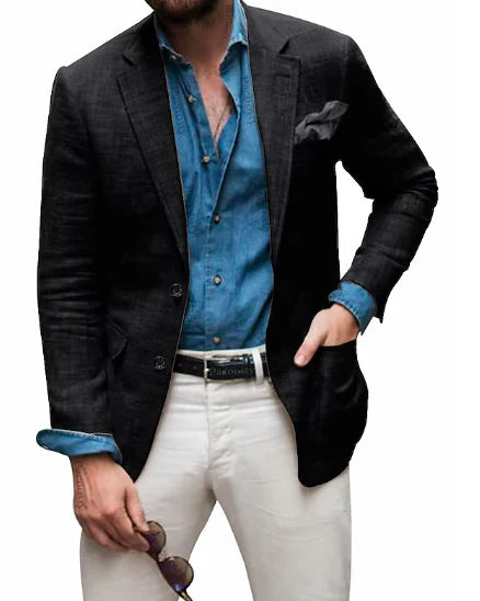 Blazer en lin pour homme élégant mariage