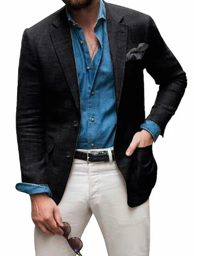 Blazer en lin pour homme élégant mariage