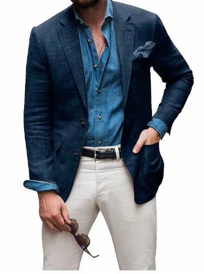 Blazer en lin pour homme élégant mariage
