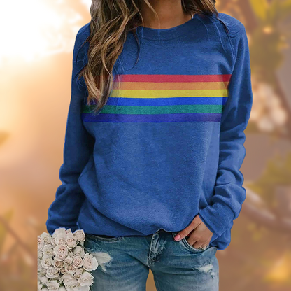 Pull tricoté ras du cou pour femme modèle automne