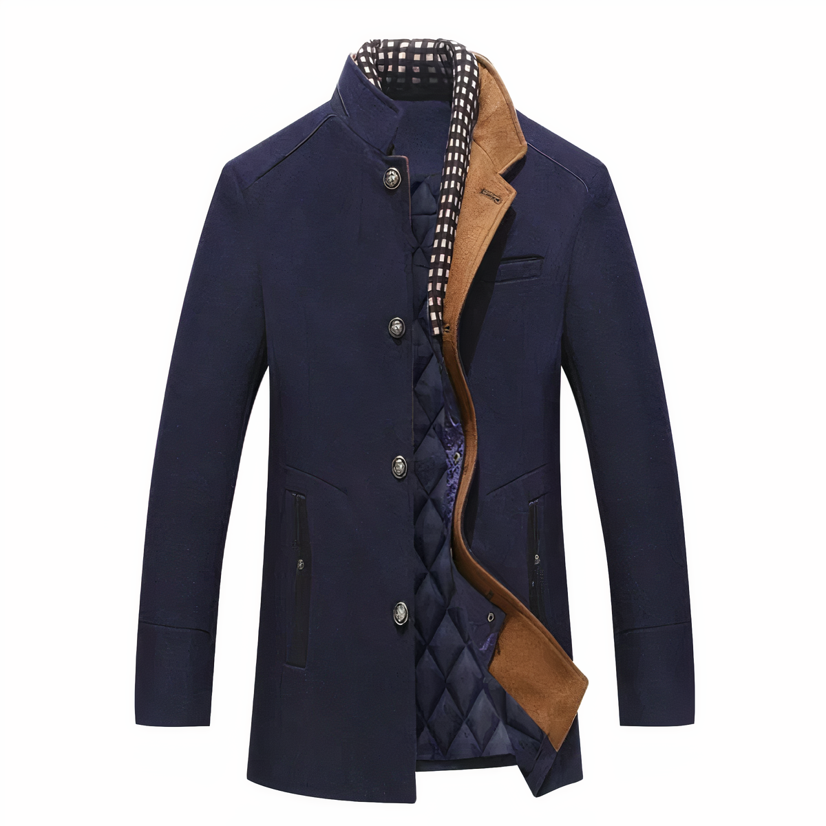 Manteau d'hiver homme chaud en laine