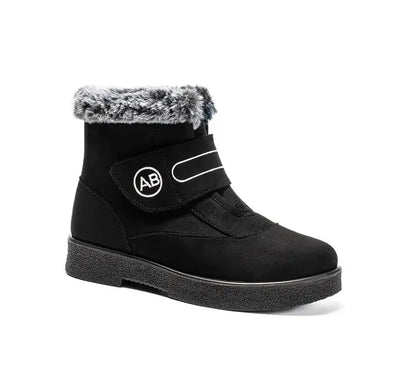 Bottes de neige chaudes pour femmes, fourrure de lapin, isolées
