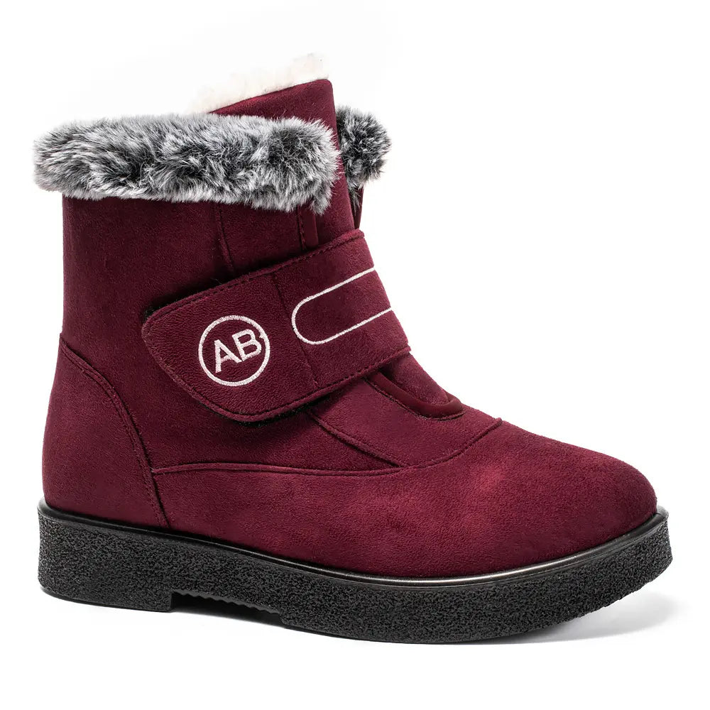 Bottes de neige chaudes pour femmes, fourrure de lapin, isolées