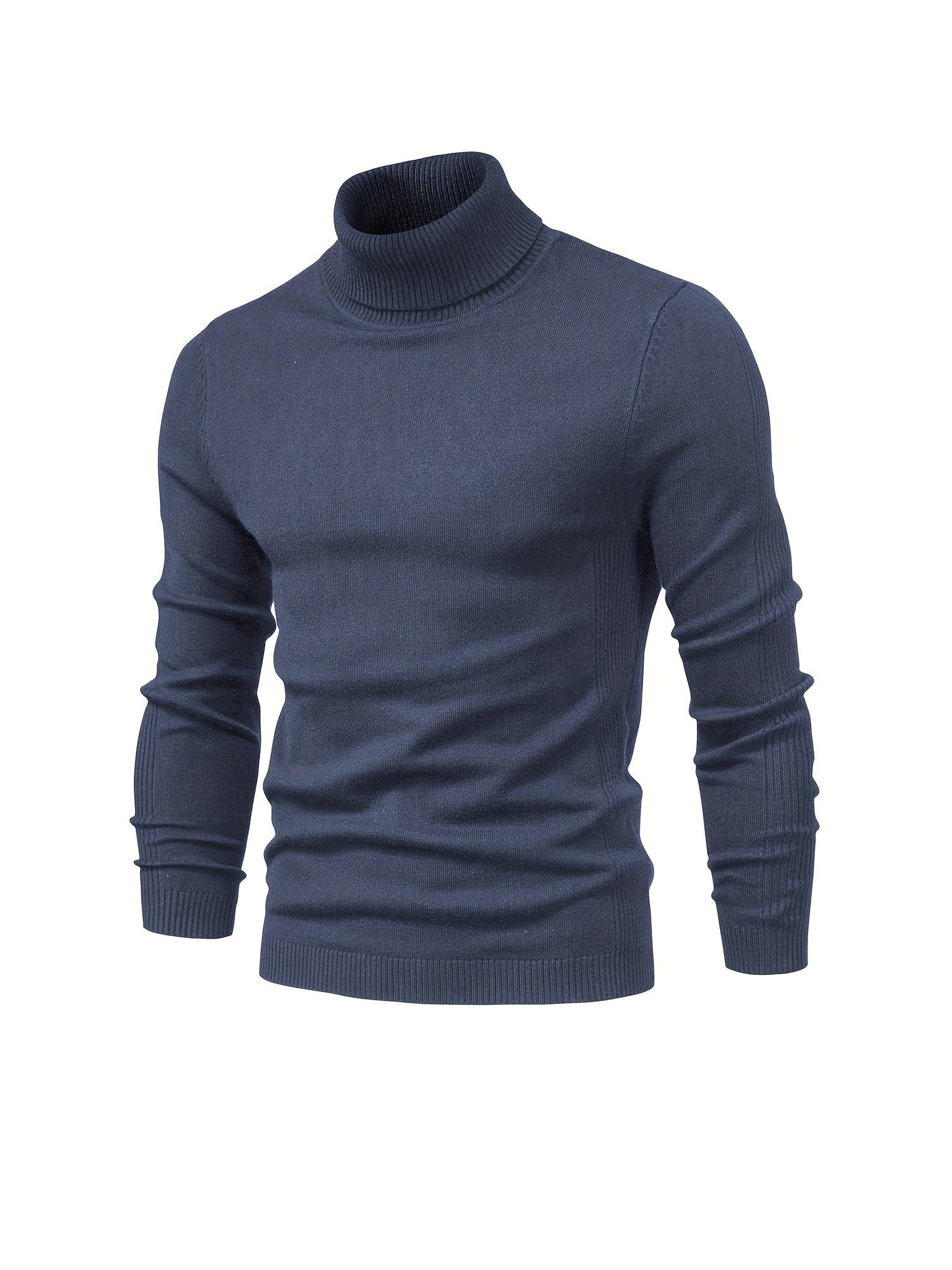 Pull col roulé homme en laine mérinos moderne et chaud