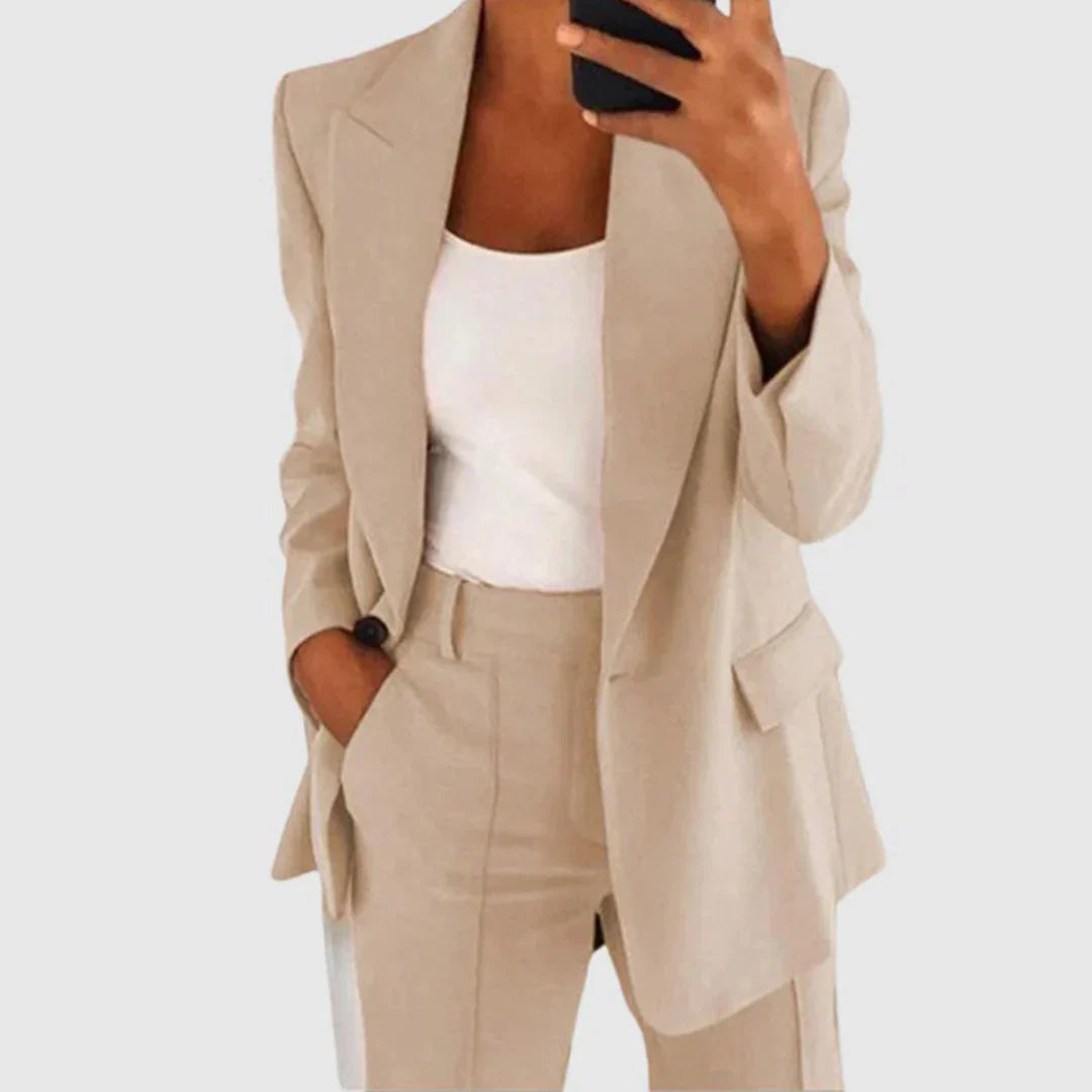 Blazer élégant noir pour femme