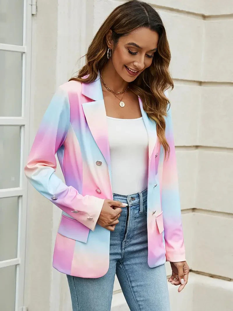 Bunter Sommerblazer Einhorn Design - IdealeKleiden