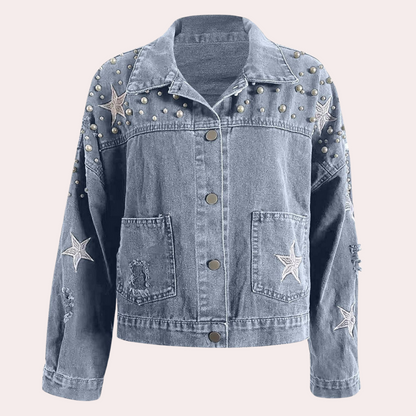 Veste en Jean Femme Automne Moderne Tendance