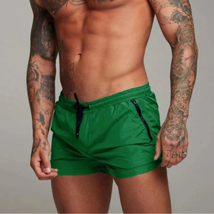Short de bain homme élastique avec cordon de serrage