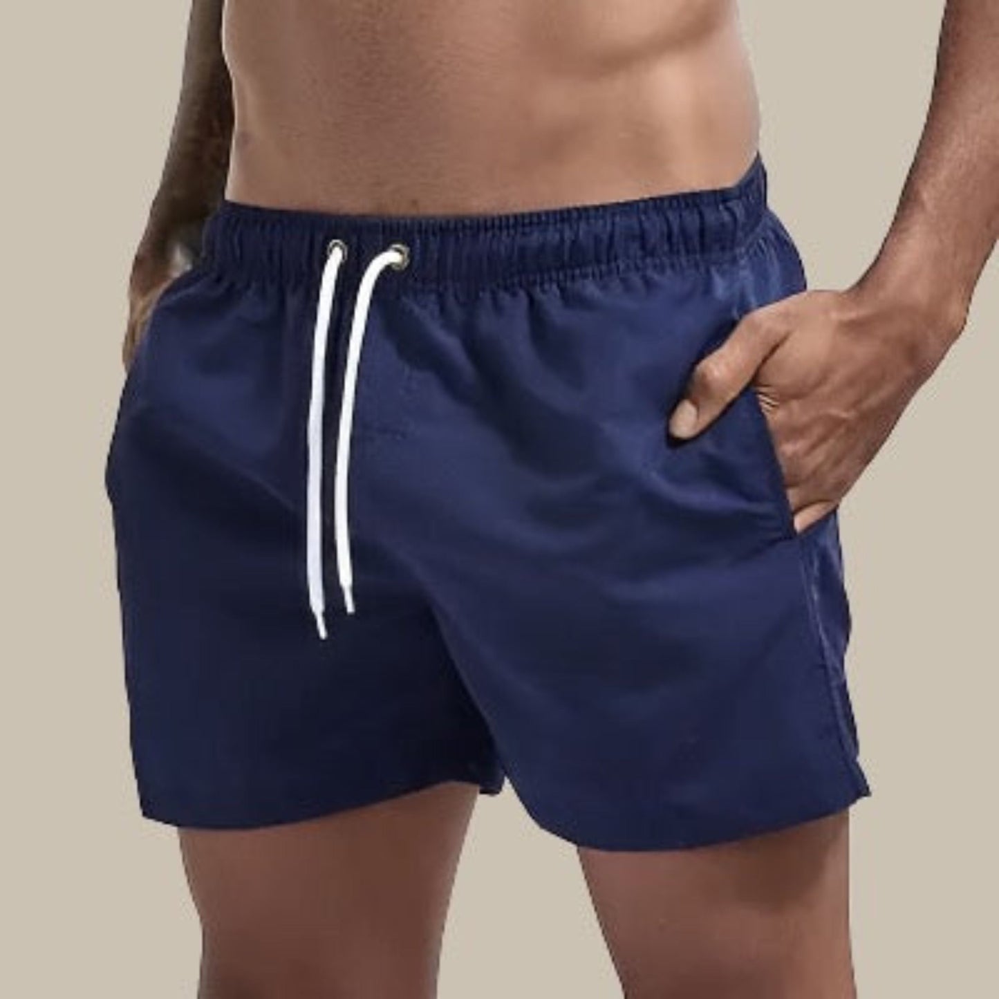 Short de bain élastique à séchage rapide pour homme