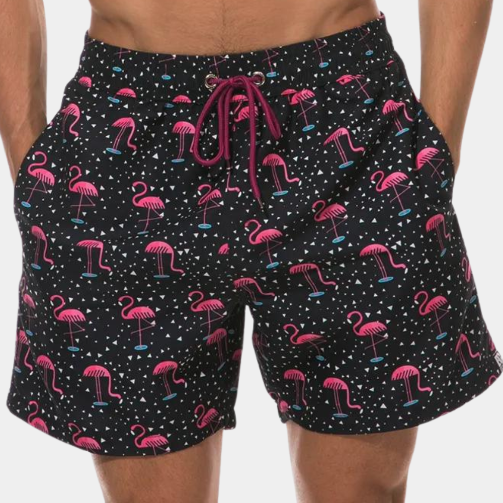 Shorts de bain homme Cordon de serrage Coloré