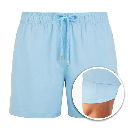 Short de bain homme double épaisseur extensible