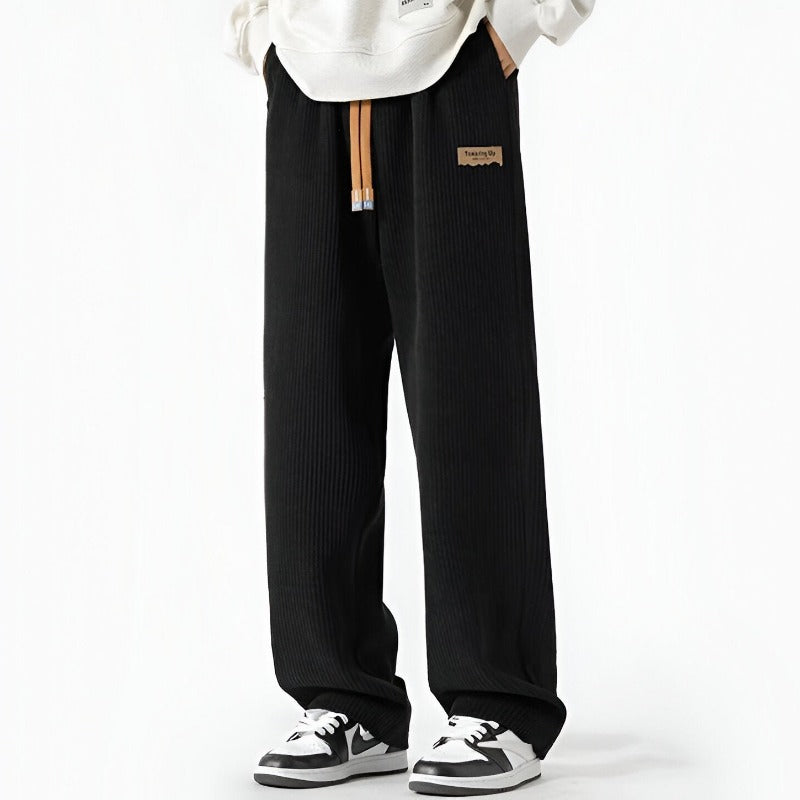 Pantalon de jogging côtelé confortable pour homme