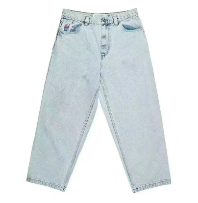 Bequeme Herrenjeans Lässig Weite Bein - IdealeKleiden