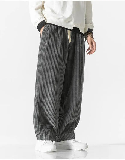Pantalon ample pour hommes avec cordon de serrage