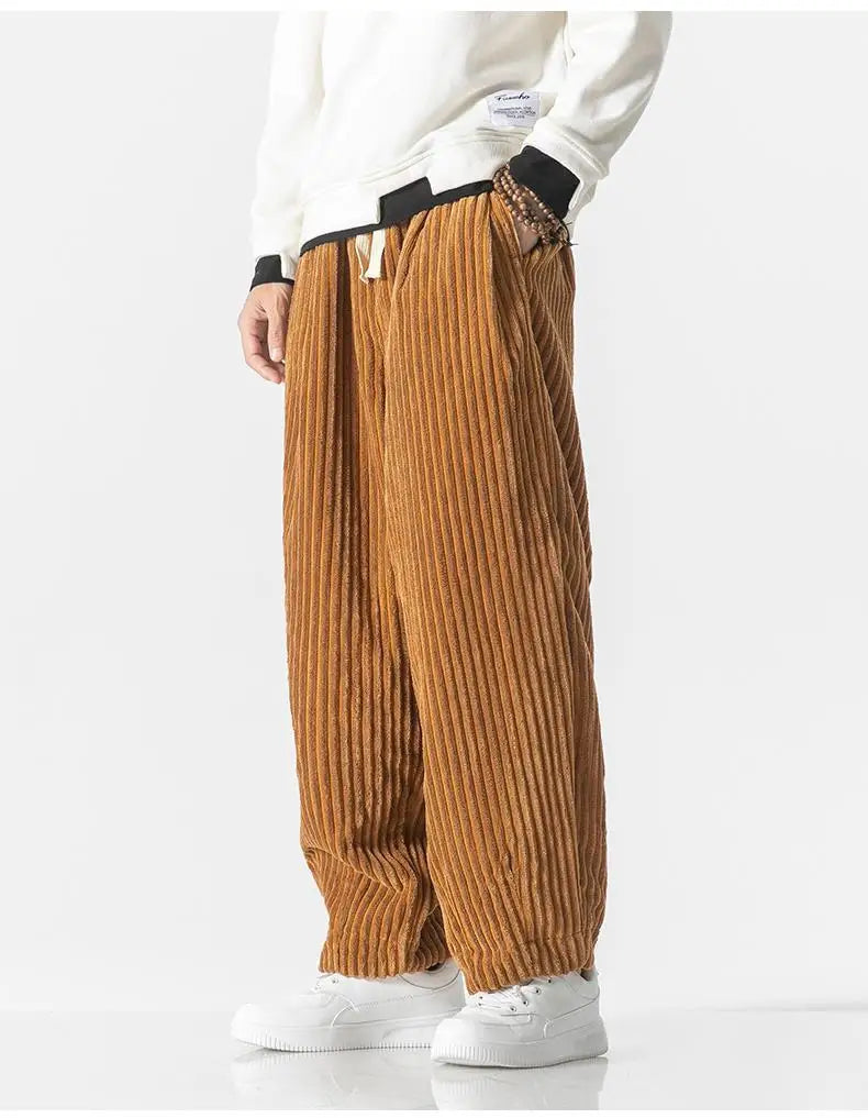 Pantalon ample pour hommes avec cordon de serrage